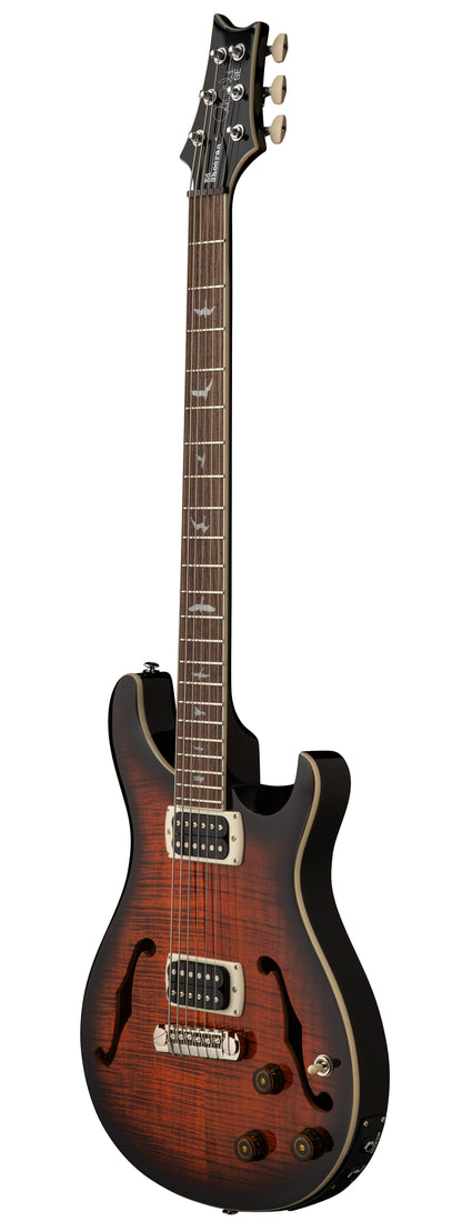 PRS SE Ed Sheeran Hollowbody I Piezo Baritone Electric Guitar in Orange Tiger Smokeburst