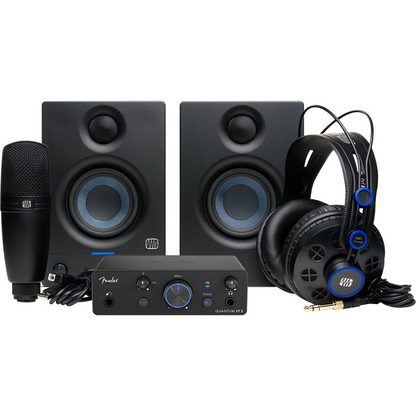 Fender Quantum LT2 Complete Bundle with Interface, Headphones, Mic & Eris35 Speakers