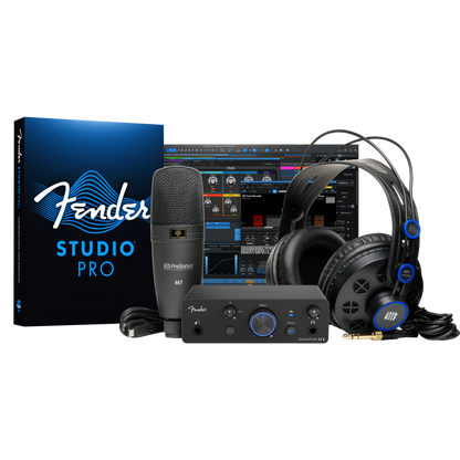 Fender Quantum LT2 Creator Bundle Interface, Heaphones & Microphone