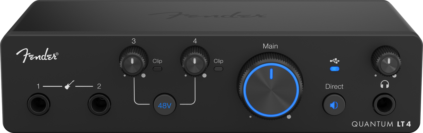 Fender Quantum LT4 4x2 24 bit / 192 kHz USB-C Audio Interface