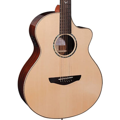 Faith HiGloss Baritone Neptune Electro Acoustic Cutaway in Natural