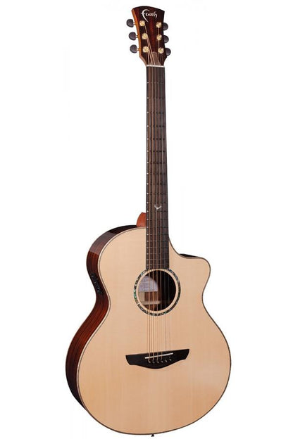 Faith HiGloss Baritone Neptune Electro Acoustic Cutaway in Natural