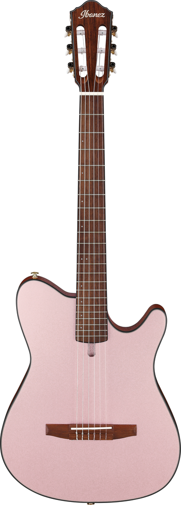 Ibanez FRH10N RGF Nylon String Acoustic Electric Guitar in Rose Gold Metallic Flat