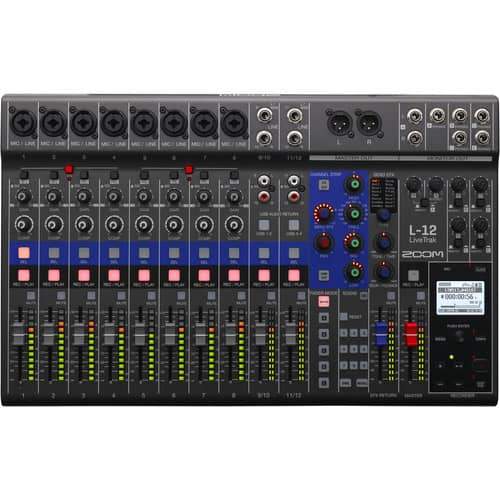 Zoom LiveTrak L 12 Digital Mixer SD Recorder USB Interface