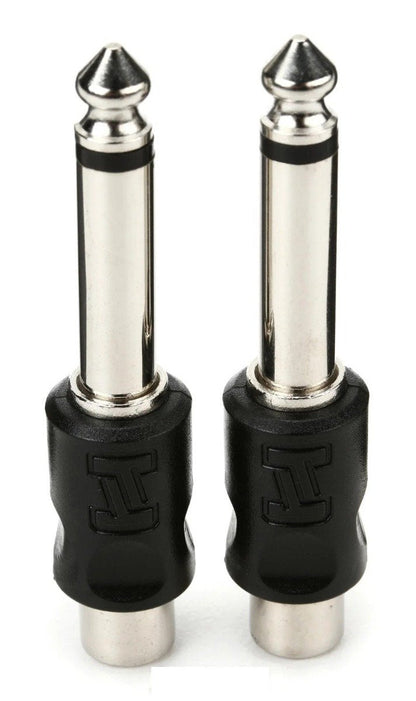HOSA GPR101 Adapter RCA To 1/4" TS 2Pieces
