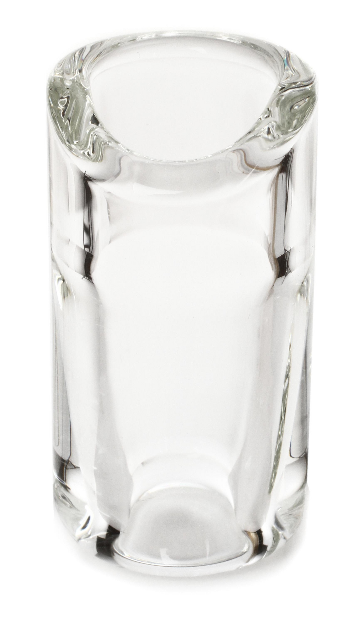 Rock Slide Small Moulded Clear Glass