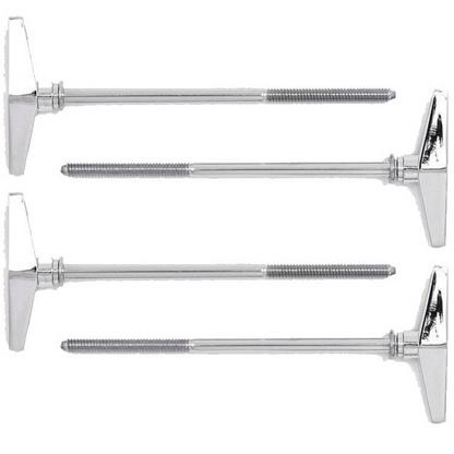 Gibraltar 4-1/2" (114mm) Bass Drum T Tension Rod 4 Pack