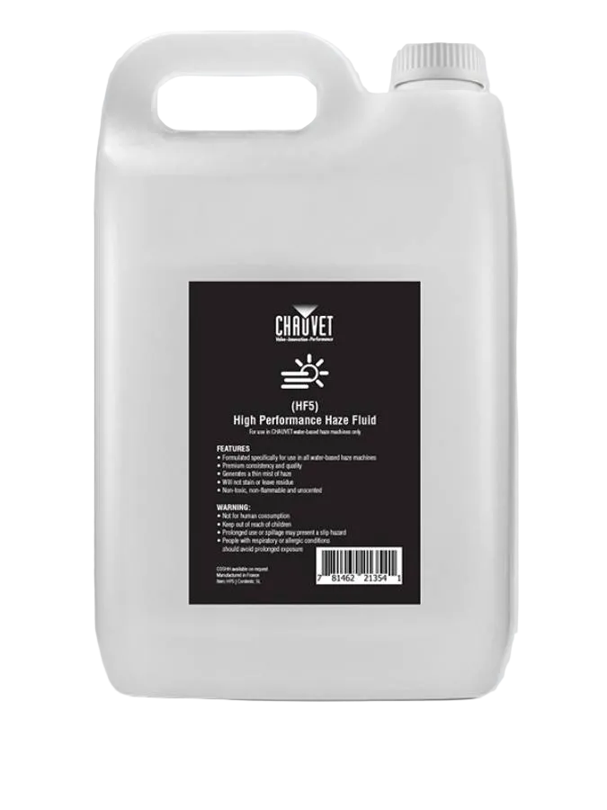 Chauvet DJ HF5 High Performance Haze Machine Fluid 5 Litre