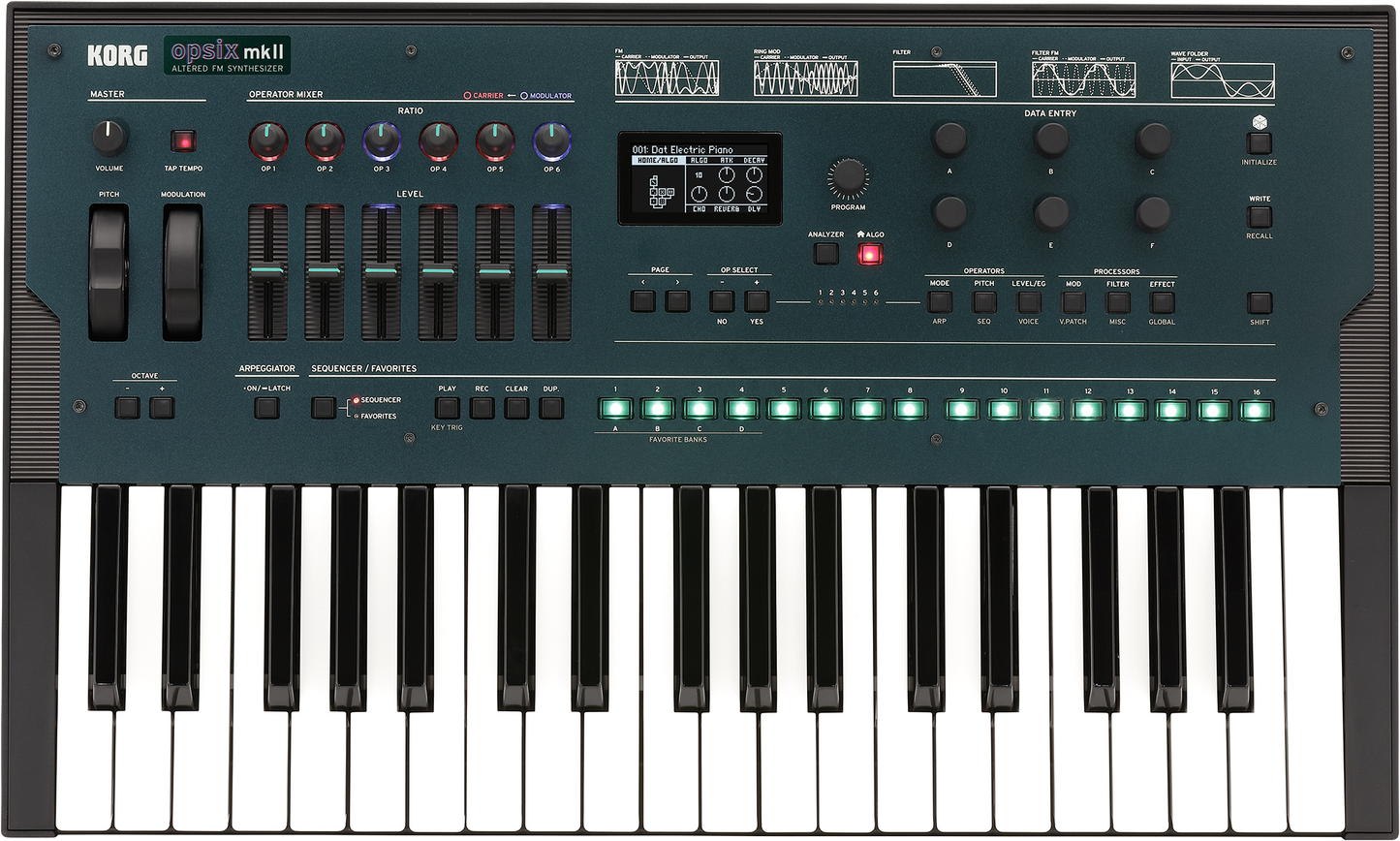 Korg Opsix MK2 37 Key FM Synthesizer