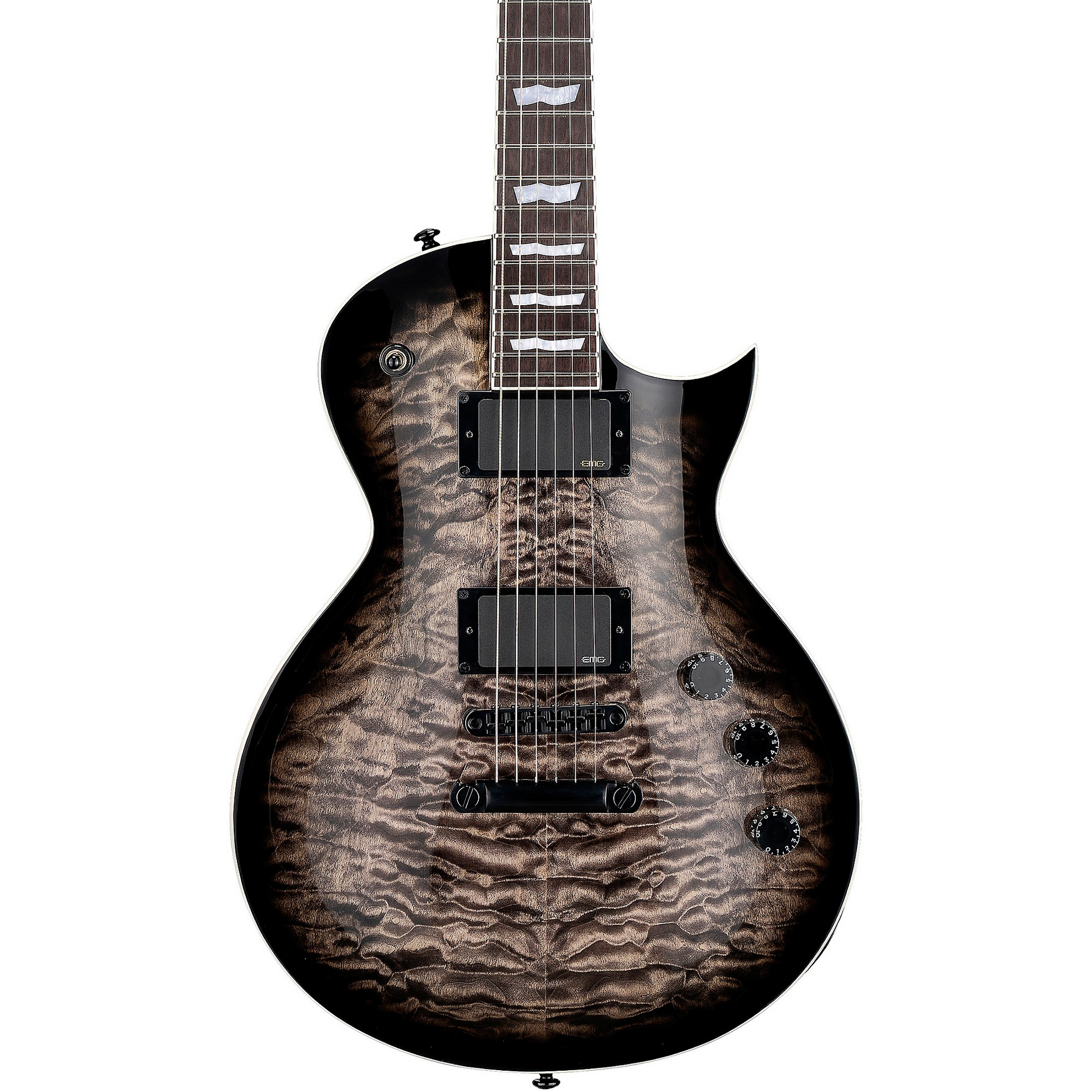 ESP LTD Eclipse 400 Electric Guitar in See Thru Black Sunburst
