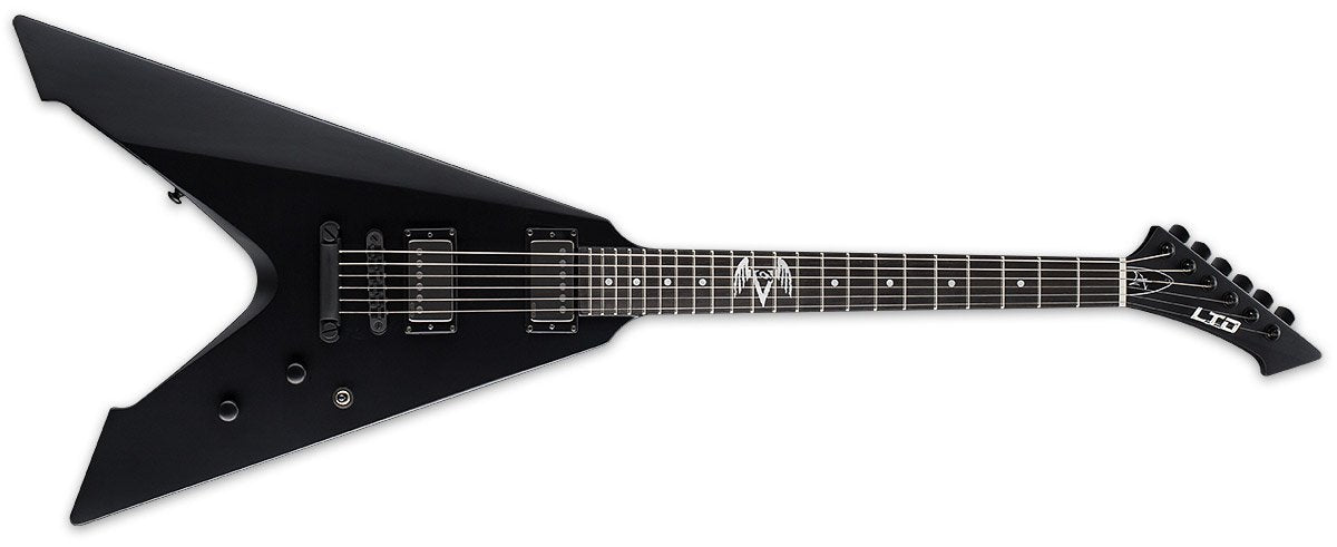ESP LTD James Hetfield Vulture Electric Guitar in Black Satin