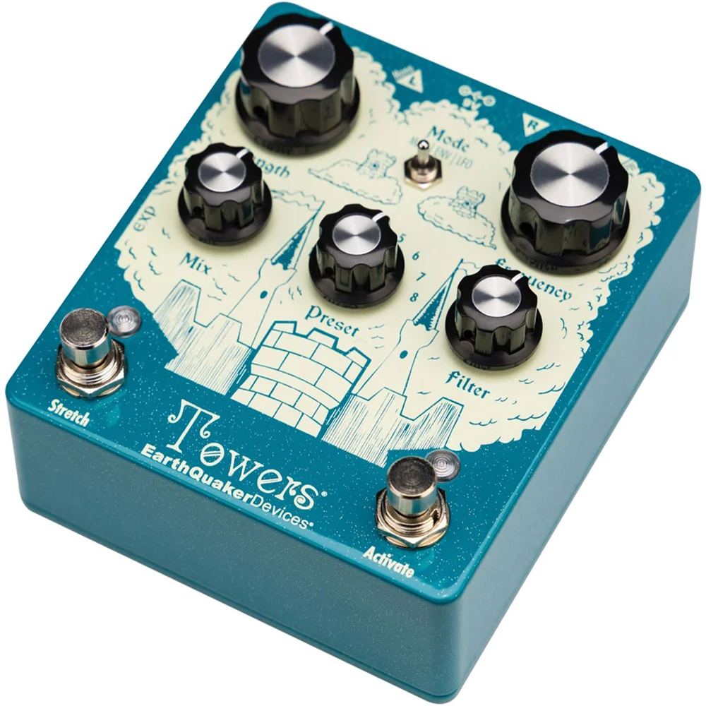 EarthQuaker Devices Towers Stereo Reverberant Filter Pedal