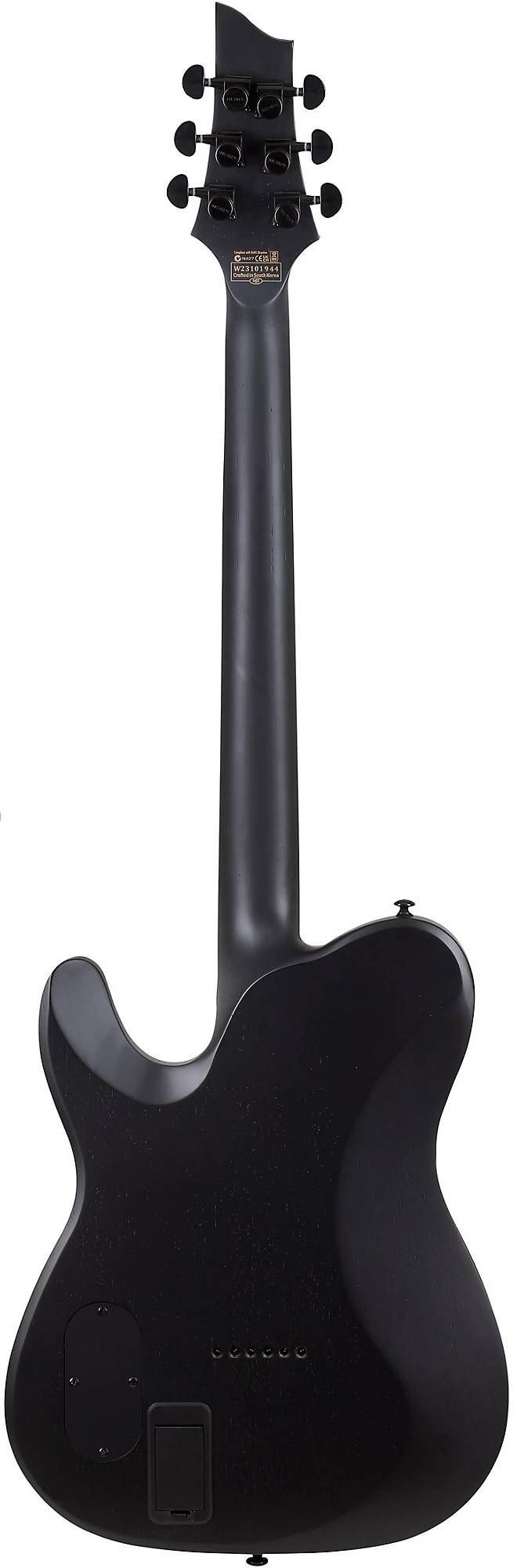 Schecter PT Black Ops Electric Guitar in Satin Black Open Pore