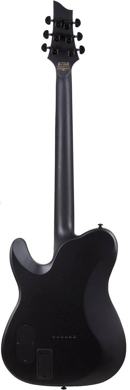 Schecter PT Black Ops Electric Guitar in Satin Black Open Pore
