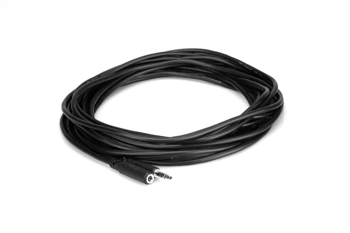 HOSA MHE125 Headphone Extension Cable 3.5 mm TRS to 3.5 mm TRS 25Ft