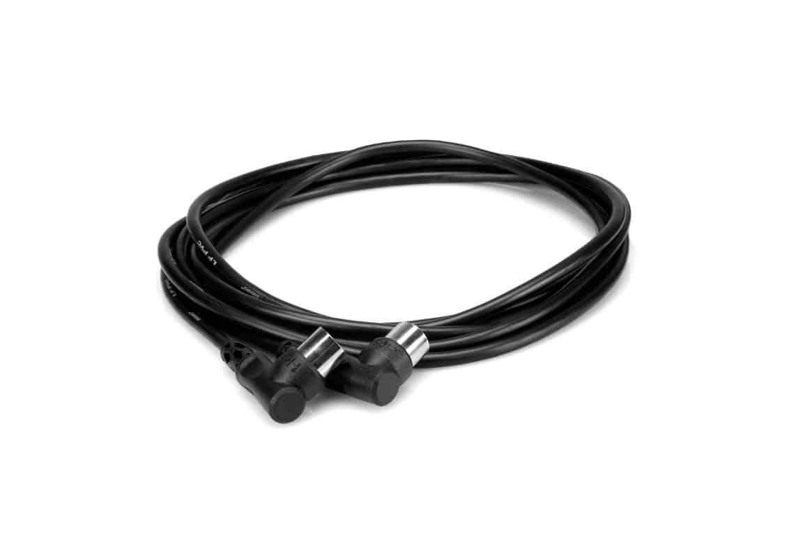 HOSA MID310RR MIDI Cable Right Angle 5 Pin DIN to Same 10Ft