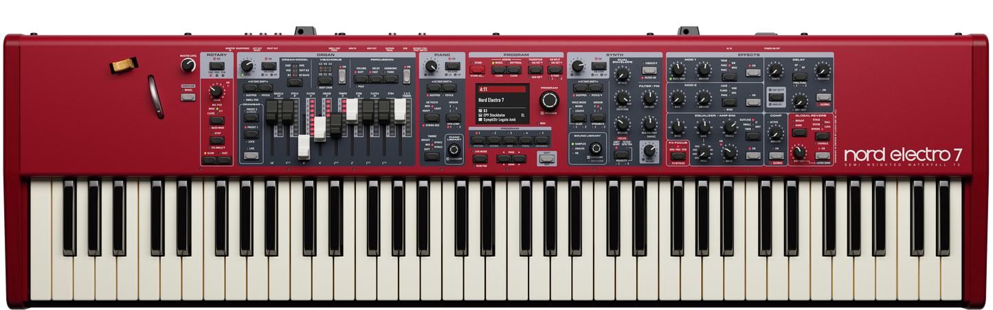 Nord Electro 7 73 Note Semi Weighted Waterfall keybed