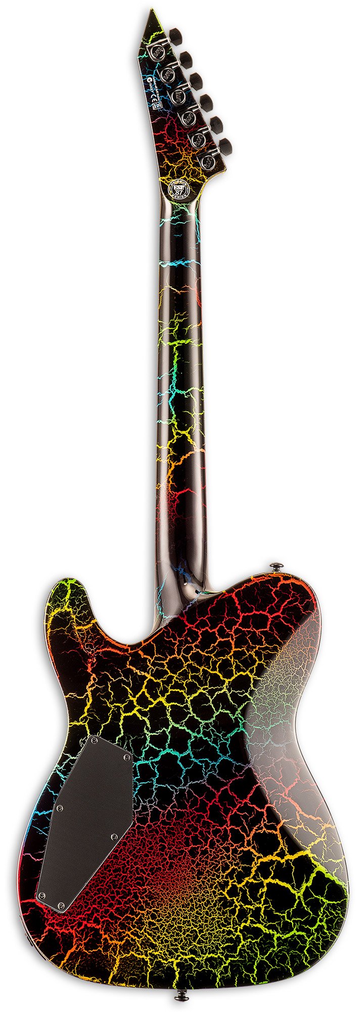 ESP LTD Eclipse 87 NT in Rainbow Crackle