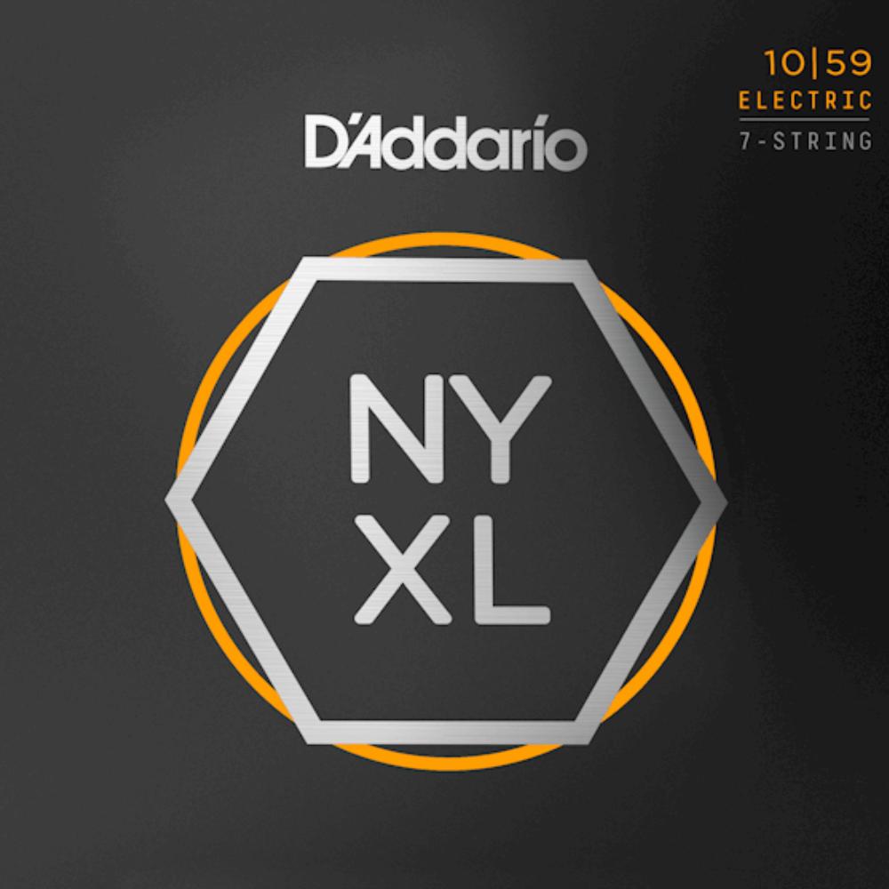 D'Addario NYXL1059 Nickel Wound 7 String Electric Guitar Strings Regular Light 10-59 Gauge