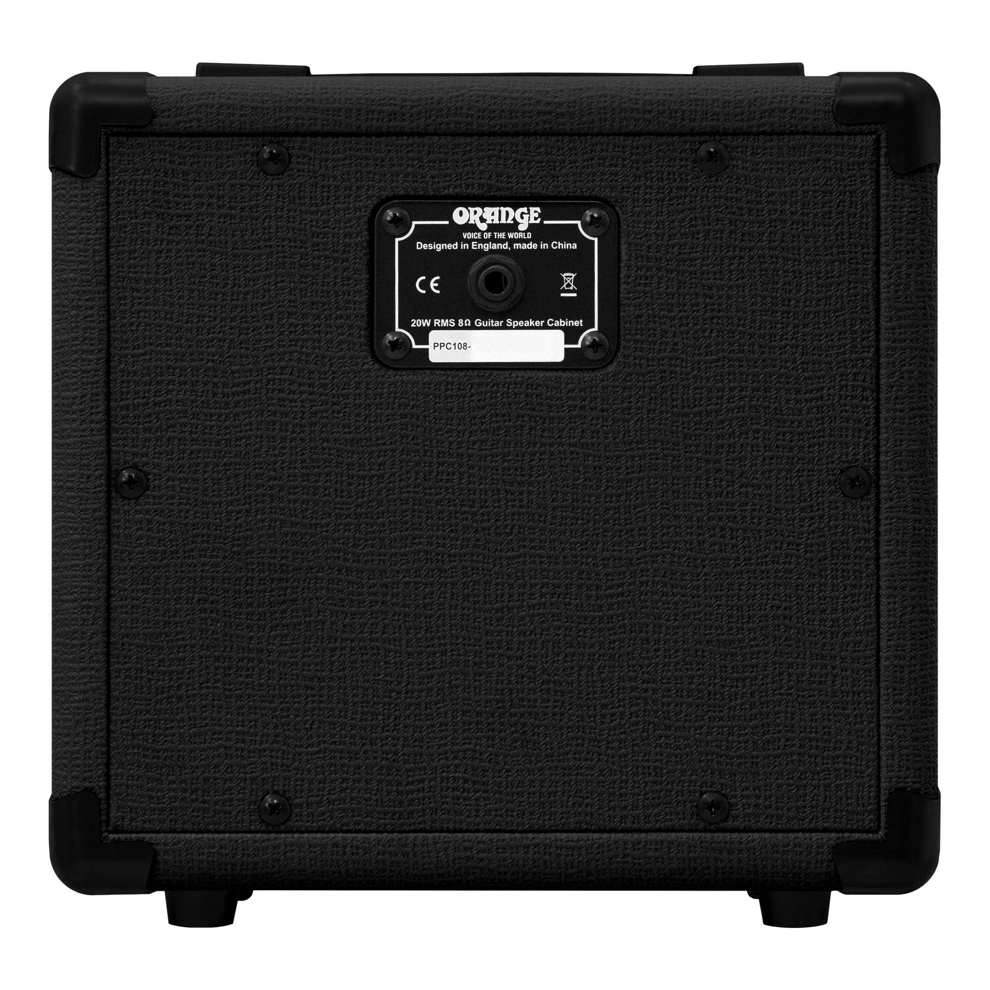 Orange PPC108BK 1X8" Cabinet in Black
