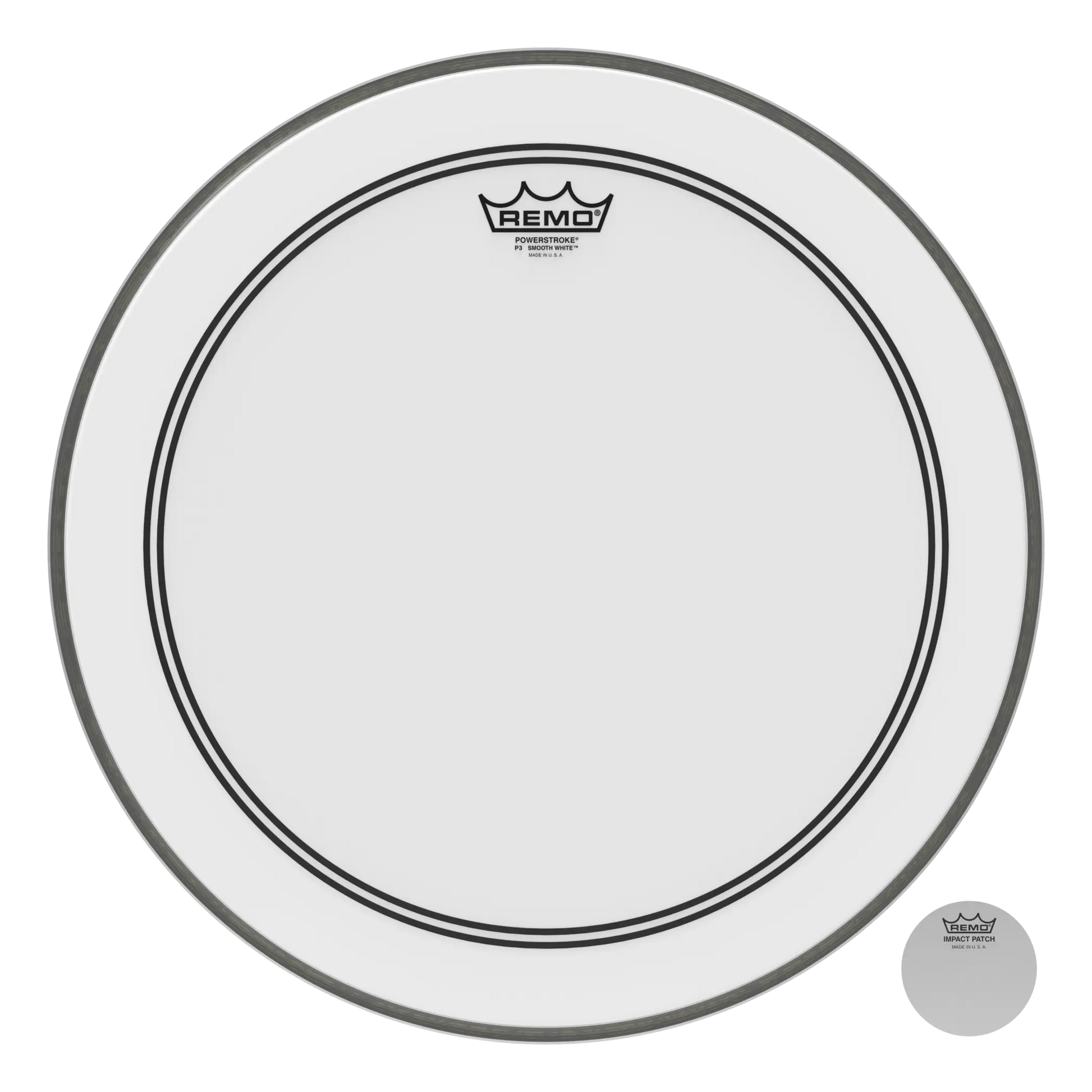 Remo 18" Powerstroke P3 Smooth White Bass Drumhead