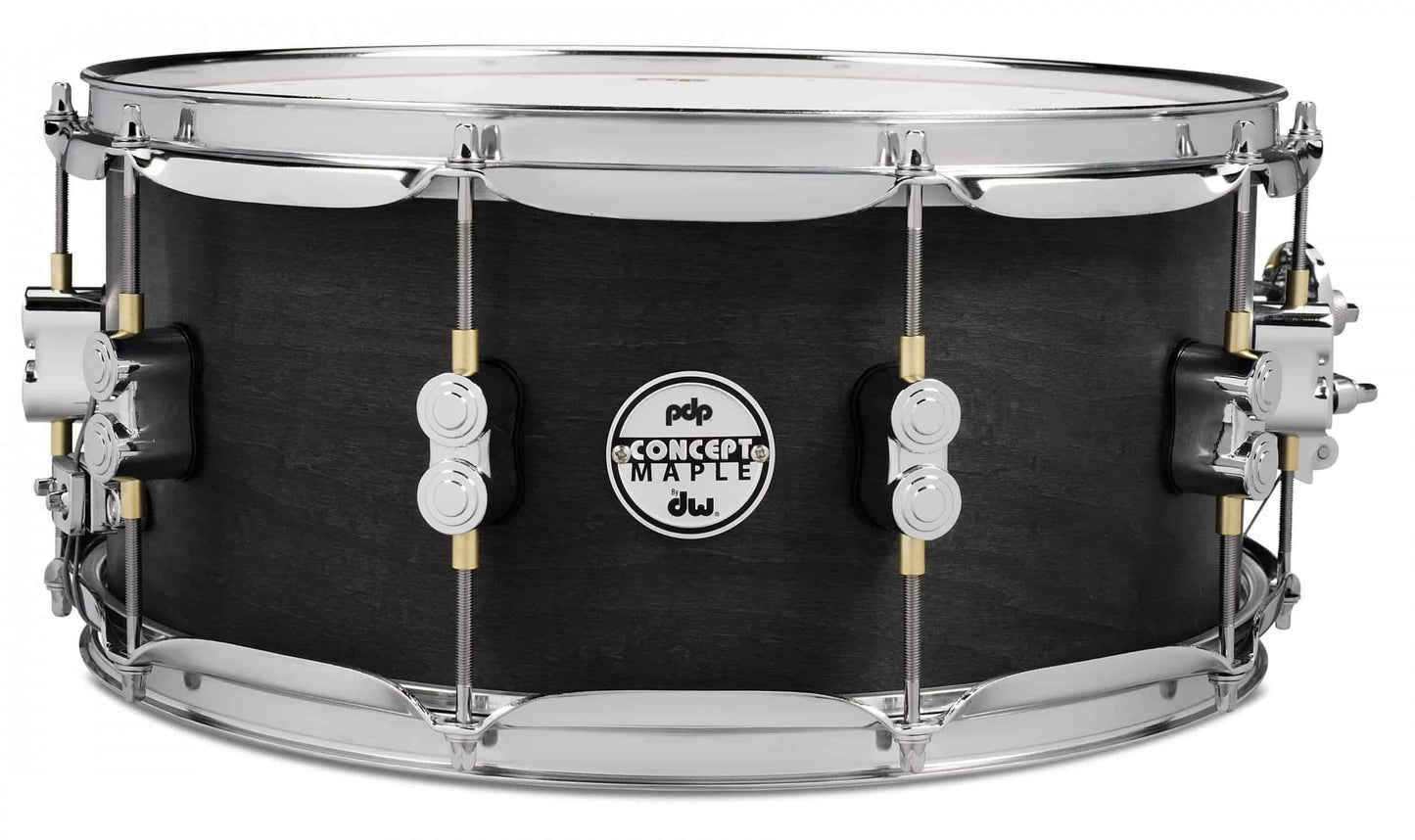 PDP Concept Series 6.5" x 14" Black Wax Maple Snare Drum