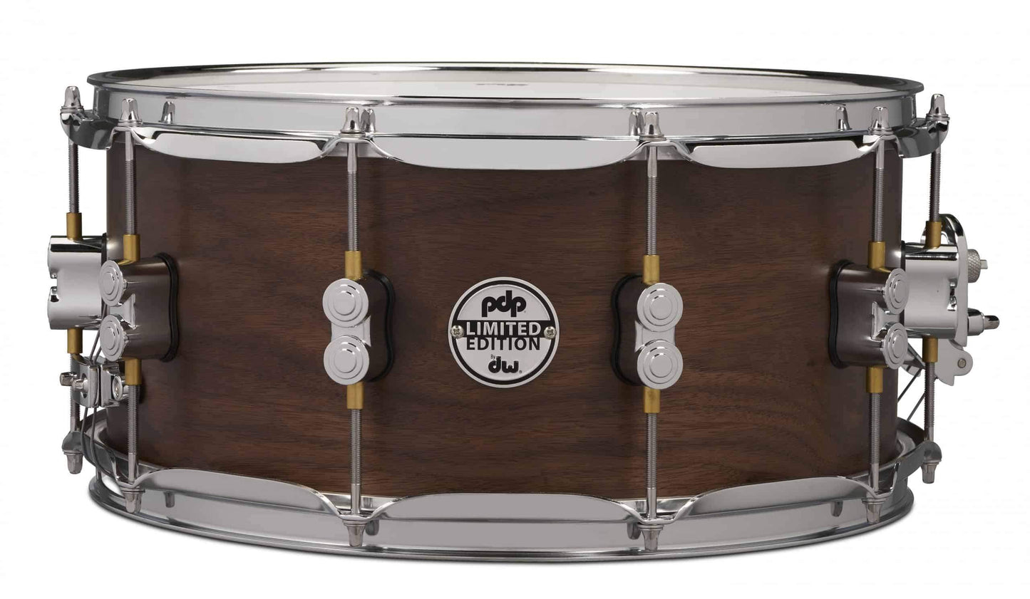 PDP Limited Edition 6.5" x 14" Maple Walnut Natural Satin Snare Drum