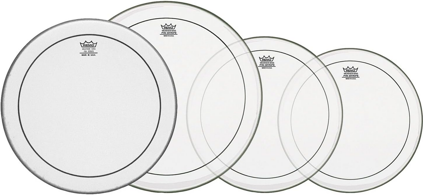 Remo Pinstripe Clear Rock Propack 14" Ctd Ambas Drumhead Pack