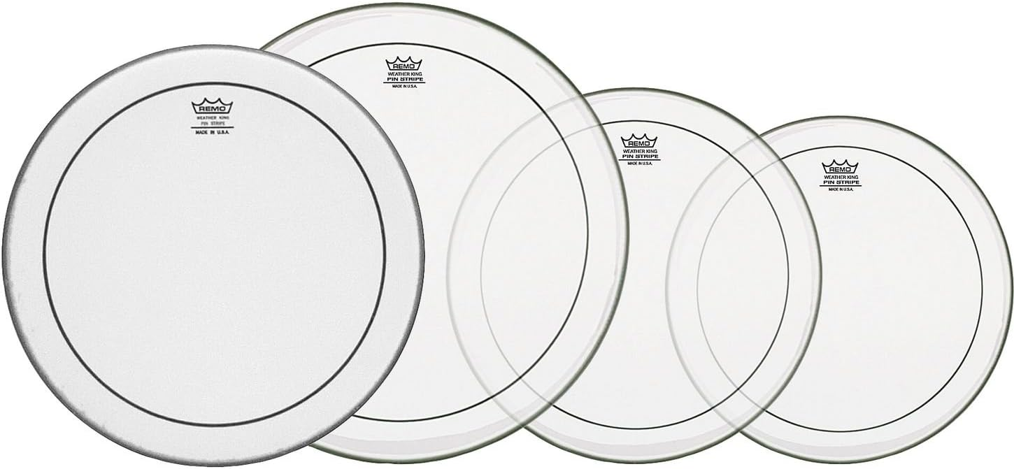 Remo Pinstripe Clear Rock Propack 14" Ctd Ambas Drumhead Pack