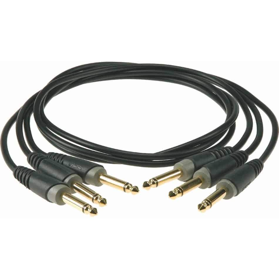 Klotz Pedal Patcher 90cm Patch Cable x 3 in Black