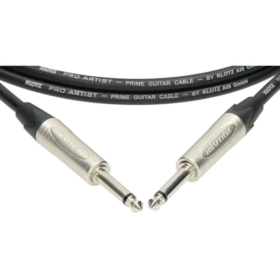Klotz PRO ARTIST 3m Guitar Cable in Black