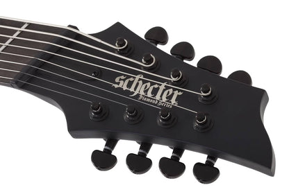 Schecter PT-8 MS Black Ops Electric Guitar in Satin Black Open Pore