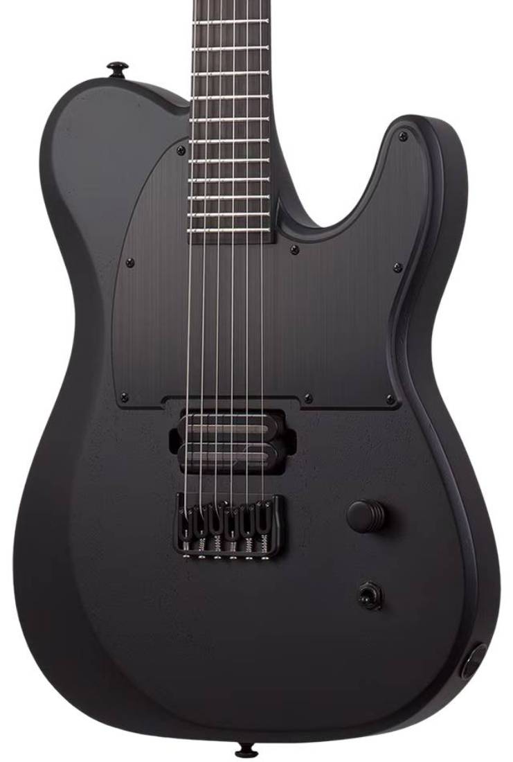 Schecter PT Black Ops Electric Guitar in Satin Black Open Pore