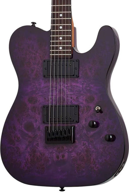 Schecter PT Standard Electric Guitar in Purple Burst Burl