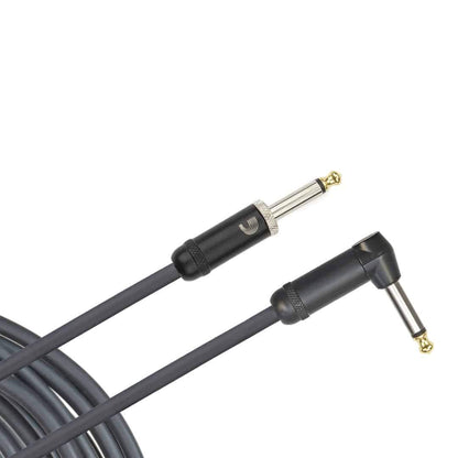 D'Addario Planet Waves 15' American Stage Instrument Straight Right Angle Cable in Black