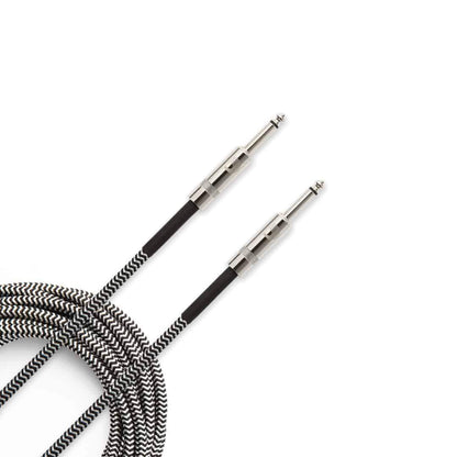 D'Addario Custom Series 15' Braided Instrument Cable in Grey