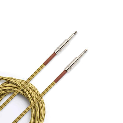 D'Addario Custom Series 20' Braided Instrument Cable in Tweed