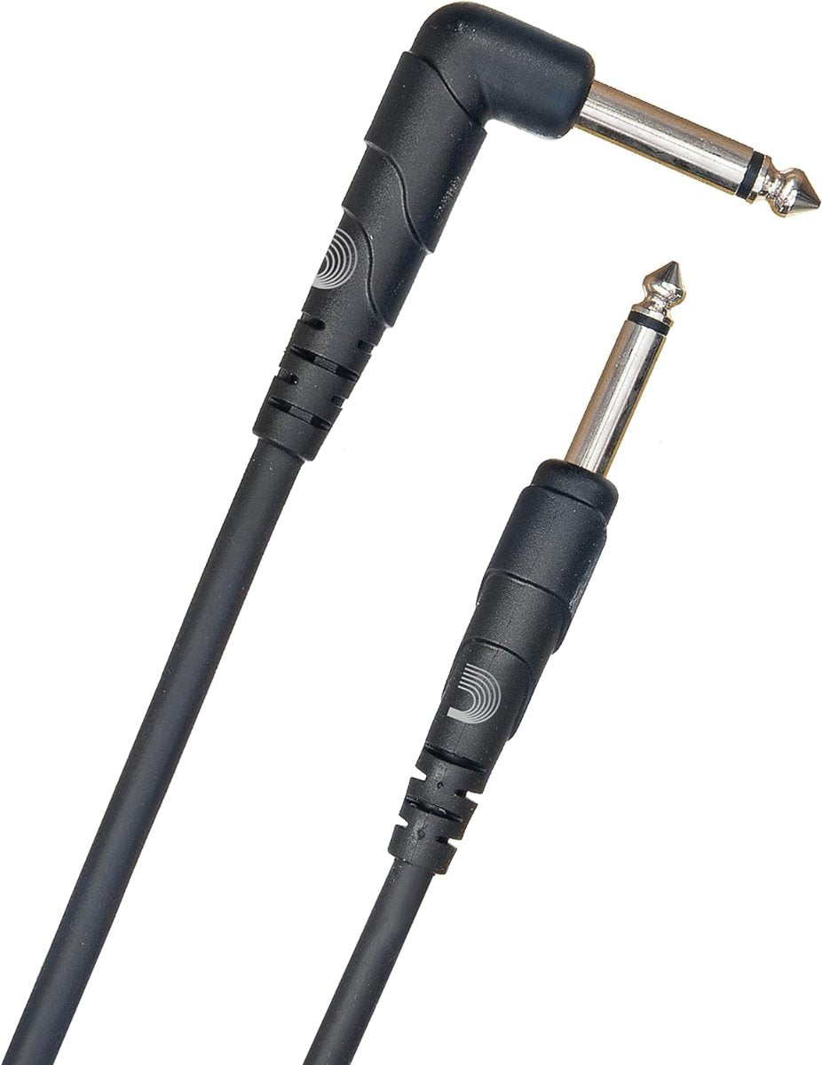 D'Addario Planet Waves Classic Series 10' Straight to Right Angle Instrument Cable