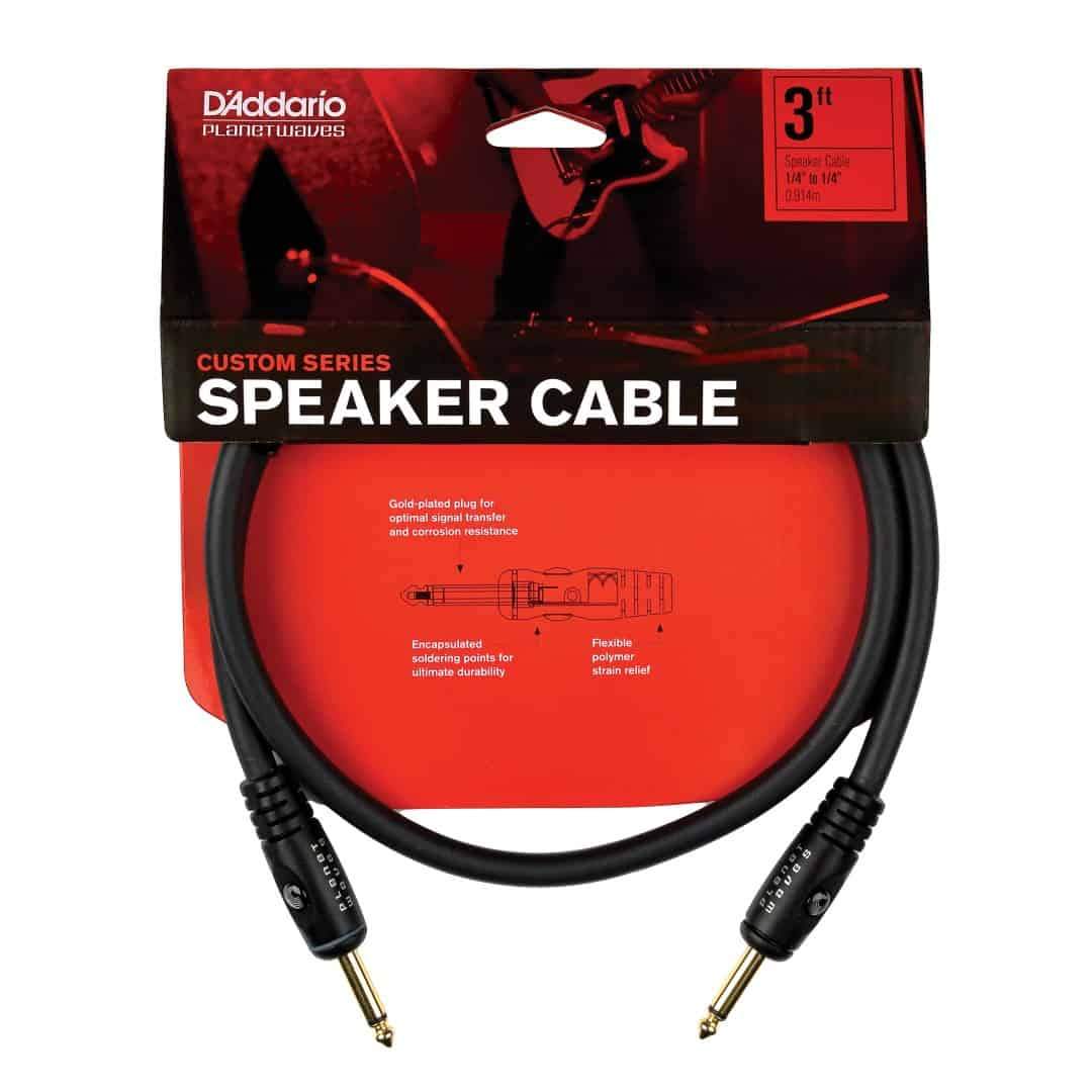 D'Addario Planet Waves 3' Custom Series Speaker Cable