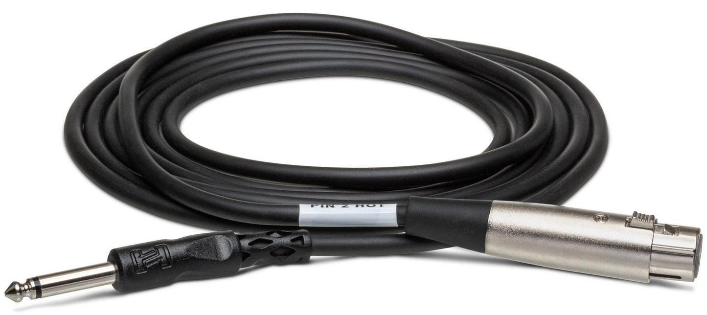 HOSA PXF102 Unbalanced Interconnect Cable XLR3F to 1/4" TS 2Ft