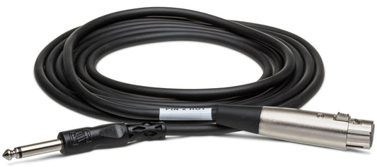 HOSA PXF102 Unbalanced Interconnect Cable XLR3F to 1/4" TS 2Ft