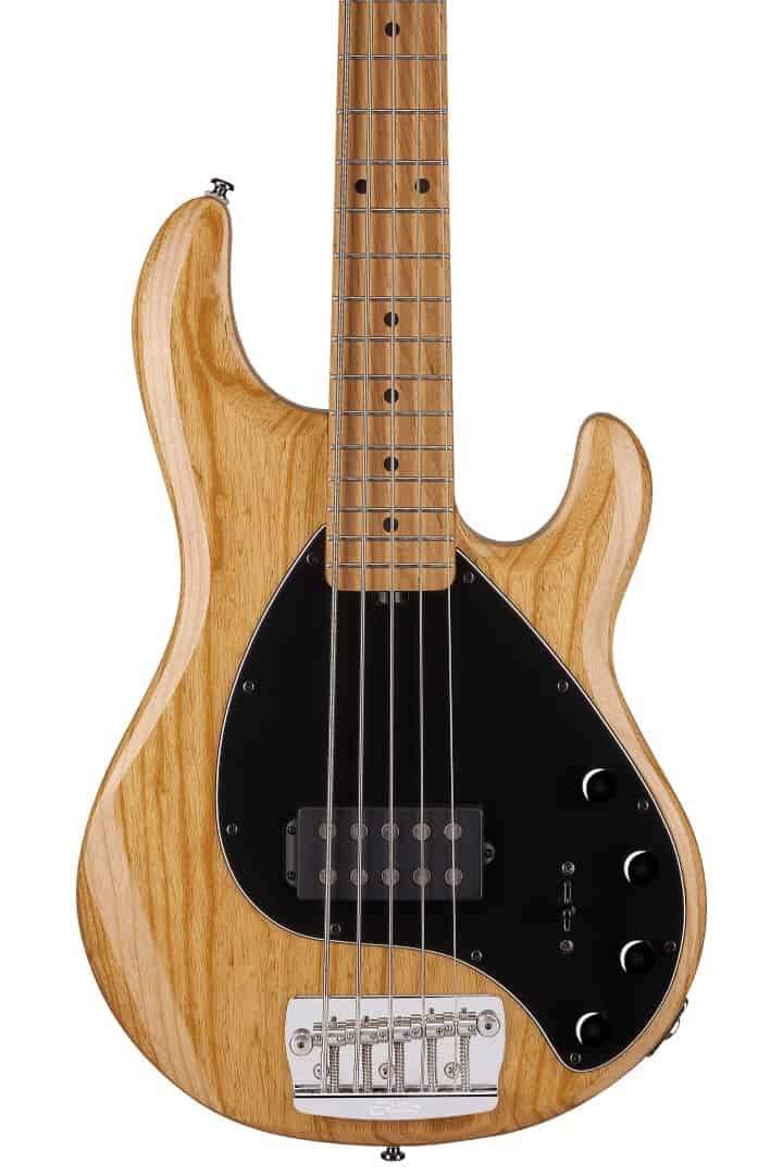 Sterling By Music Man StingRay5 5 String in Natural Ashwood