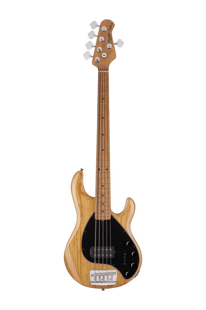 Sterling By Music Man StingRay5 5 String in Natural Ashwood