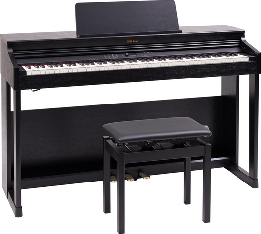Roland RP701 Digital Home Piano with Stool in Contemporary Black