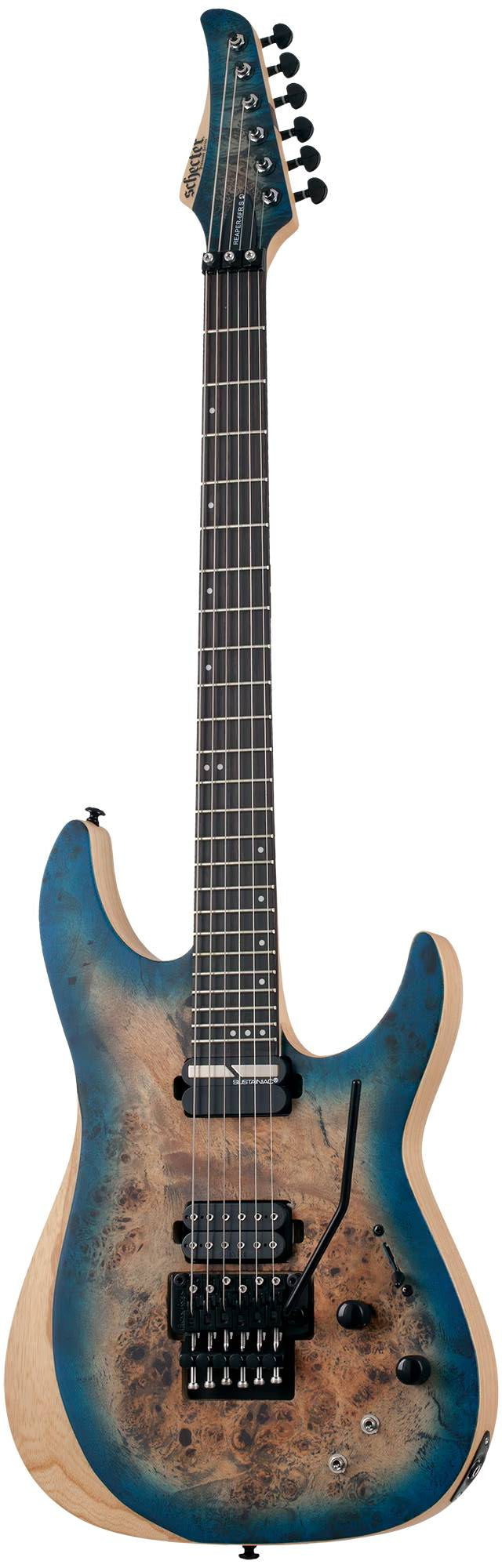 Schecter Reaper-6 FR S Electric Guitar in Satin Sky Burst