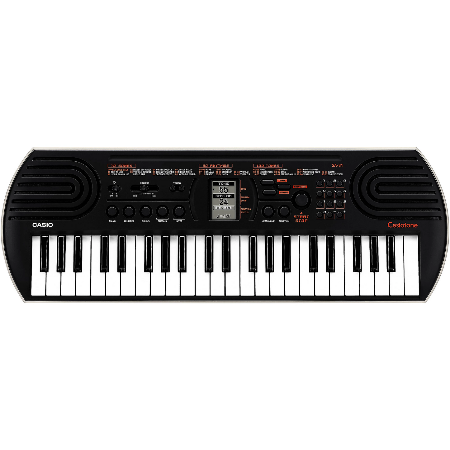 Casio SA-81 44-note Mini Keyboard in Black