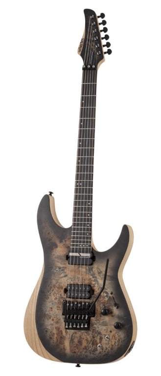 Schecter Reaper 6 FR S Electric Guitar in Satin Charcoal Burst