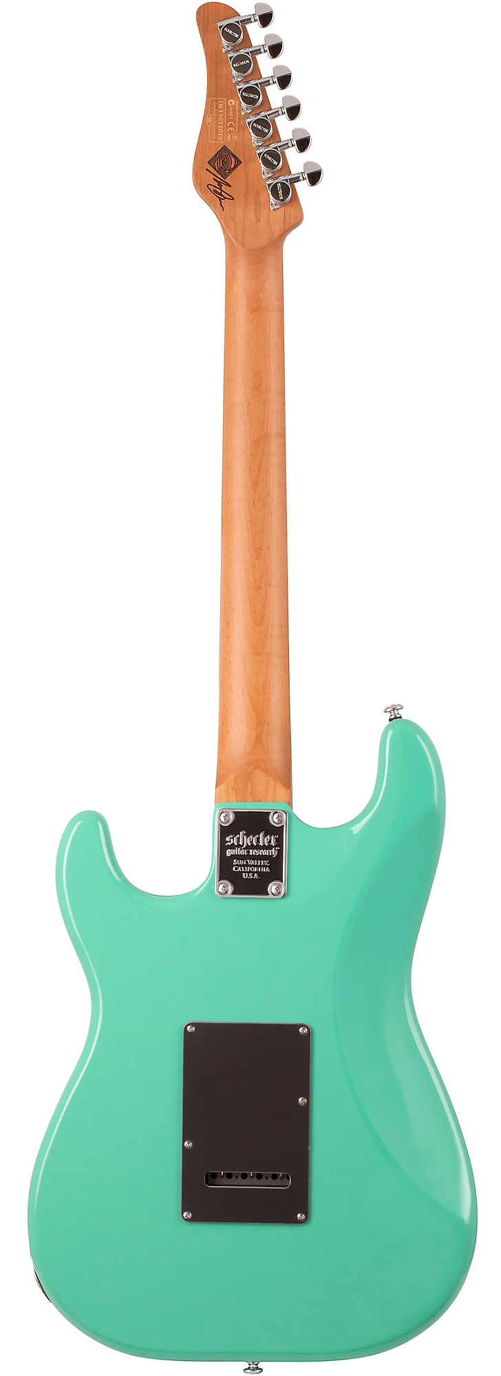 Schecter Nick Johnston Traditional HSS Electric Guitar in Atomic Green