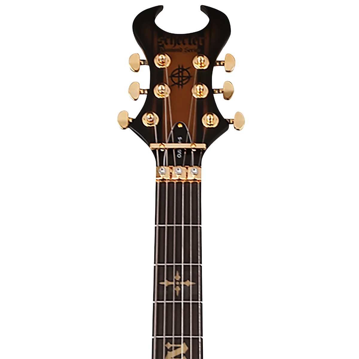 Schecter Synyster Gates Custom-S Electric Guitar in Satin Gold Burst