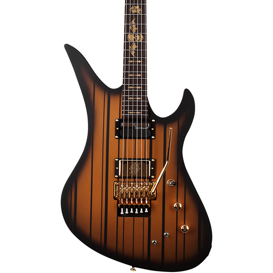 Schecter Synyster Gates Custom-S Electric Guitar in Satin Gold Burst